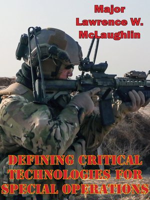 cover image of Defining Critical Technologies For Special Operations
